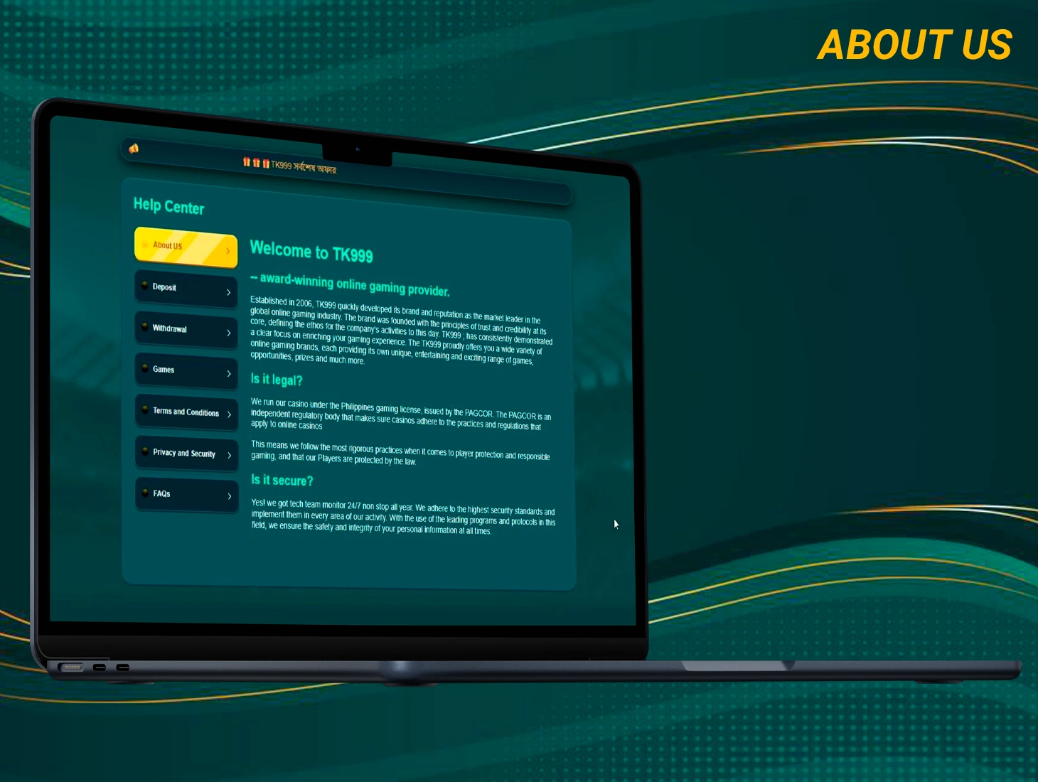 Get all the information you need about the TK999 platform to play as productively as possible