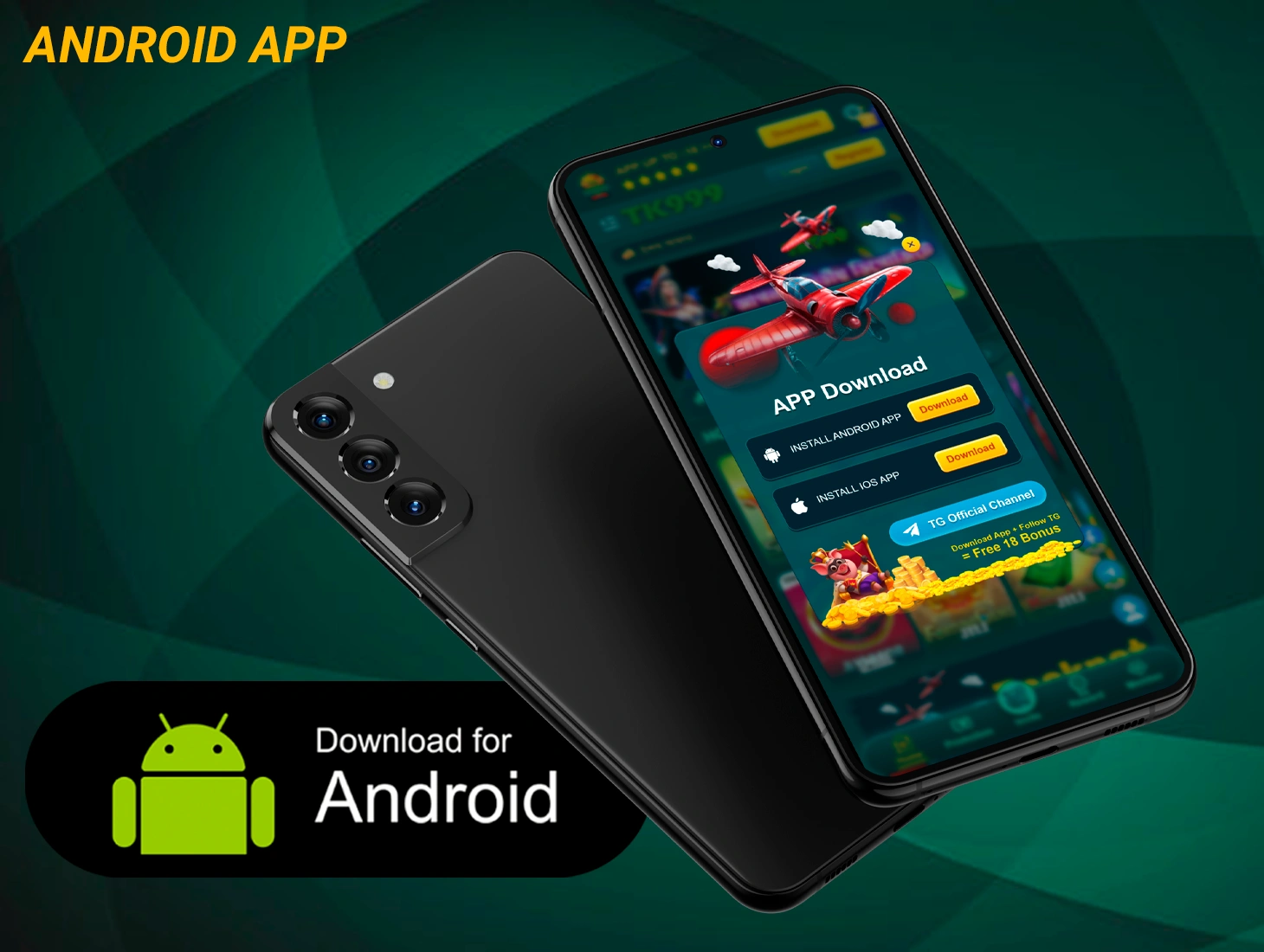 The TK999 Android app allows you to play from your mobile device as quickly and comfortably as possible
