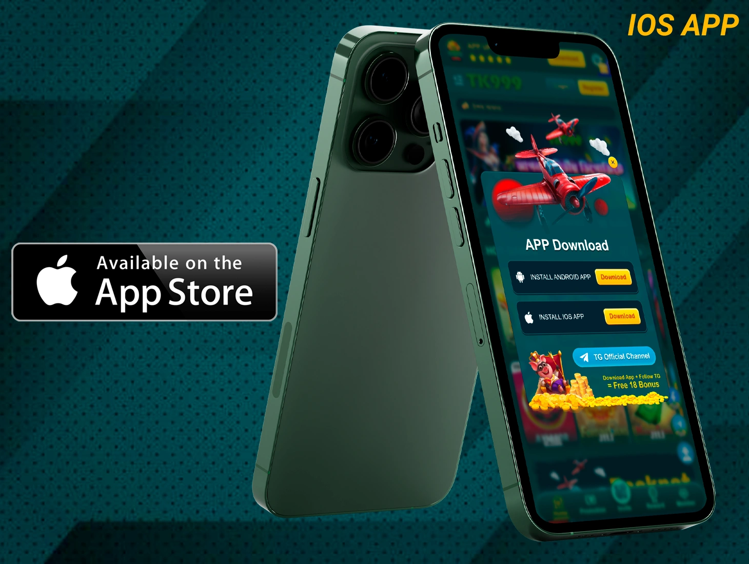 TK999 iOS app for smartphones will give you access to the best casino games and sports betting games available